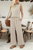 Sleeveless Vest Casual Pants Two-Piece Set