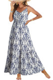 Bohemian Sleeveless Printed Beach Dress