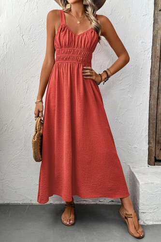 Sleeveless Camisole Casual Pleated Dress