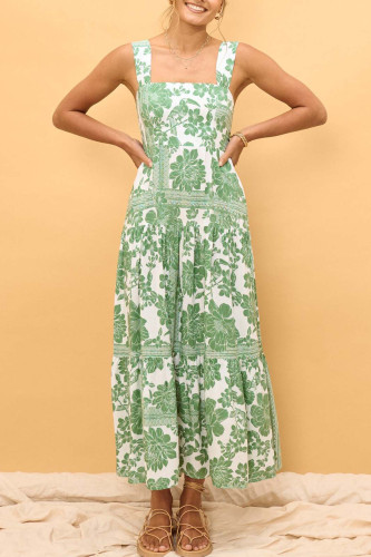 Bohemian Loose Suspender Beach Dress