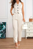 Suit Sleeveless Vest Long Pants Two-Piece Set