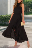Ruffle Edge Irregular Strap Sleeveless Dress