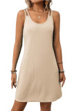 Round Neck Suspender Loose Sleeveless Dress