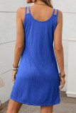 Round Neck Suspender Loose Sleeveless Dress
