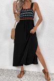 Ethnic Style Floral Embroidery Sleeveless Dress