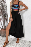 Ethnic Style Floral Embroidery Sleeveless Dress