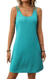 Round Neck Suspender Loose Sleeveless Dress