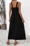 Ethnic Style Floral Embroidery Sleeveless Dress