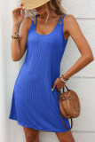 Round Neck Suspender Loose Sleeveless Dress