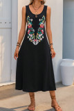 Casual Sleeveless Printed Versatile Dress