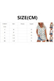 Printed V-Neck Lace Short Sleeved T-Shirt