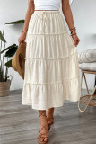 New High Waisted Solid Color Skirt