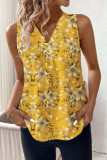 New Leopard Print V-Neck Sleeveless Shirt