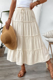 New High Waisted Solid Color Skirt