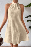 Summer Hanging Neck Loose Sleeveless Dress