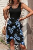 Printed Camisole Sleeveless Beach Dress