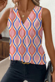 New Leopard Print V-Neck Sleeveless Shirt