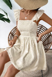 Flying Sleeve Backless Camisole Dress