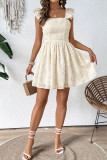 Flying Sleeve Backless Camisole Dress