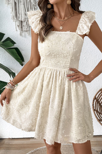 Flying Sleeve Backless Camisole Dress