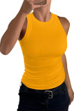 Summer Knitted Sleeveless Solid Color Vest