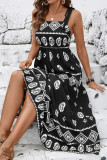Ethnic Style Printed Sleeveless Camisole Dress