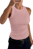 Summer Knitted Sleeveless Solid Color Vest