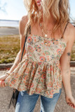 Lotus Leaf Edge Sleeveless Camisole Vest