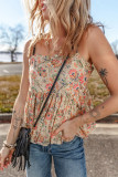 Lotus Leaf Edge Sleeveless Camisole Vest