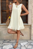 Sleeveless Versatile Round Neck Vest Dress