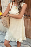 Sleeveless Versatile Round Neck Vest Dress