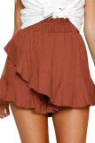 Summer Linen High Waisted Beach Shorts