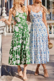 Flower Print Sleeveless Camisole Dress