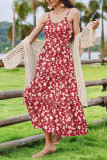 Flower Print Sleeveless Camisole Dress