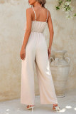 Ruffle Camisole Sleeveless Wide Leg Jumpsuit
