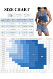 Washed Denim Fashion Lace Up Sleeveless Vest