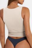 Solid Color Sleeveless Camisole Sports Yoga Vest