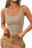 Solid Color Sleeveless Camisole Sports Yoga Vest