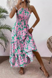 Summer New Suspender Sleeveless Printed Dress