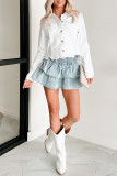 Solid Color Cowboy Cake Pleated Skirt