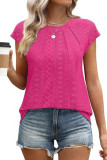 Loose Short Sleeved Round Neck Solid Color T-Shirt