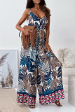Bohemian Sleeveless Camisole Wide Leg Jumpsuit