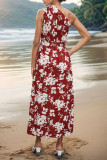 Summer Flower Print One Shoulder Dress