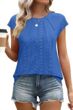 Loose Short Sleeved Round Neck Solid Color T-Shirt
