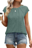 Loose Short Sleeved Round Neck Solid Color T-Shirt