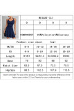 Hanging Neck Backless Ruffled Sleeveless Dress
