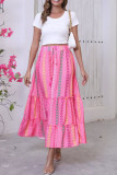 Bohemian Printed Summer Beach Resort Skirt