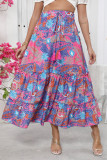 Bohemian Printed Summer Beach Resort Skirt
