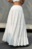 Summer Multi-Layer Cake Drawstring Skirt