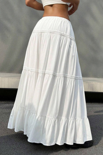 Summer Multi-Layer Cake Drawstring Skirt
